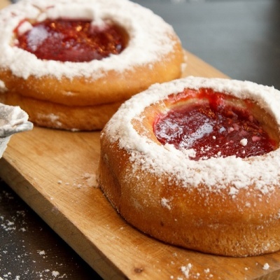 Тресс с малиной и кремом