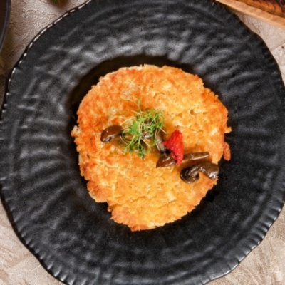 Шницель из курочки с грибным соусом