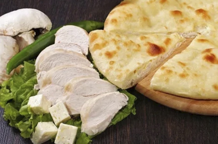 Пирог с курицей и грибами