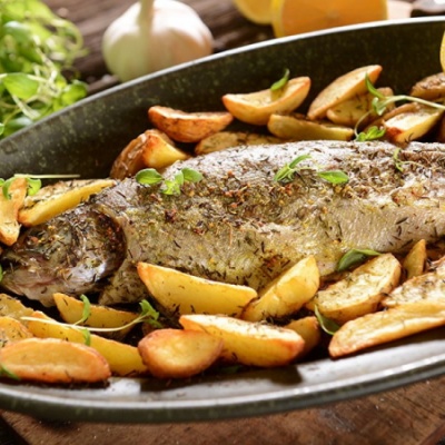 Скумбрия с картошечкой