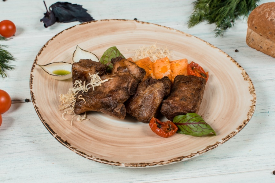 Свиные ребрышки по-сельски