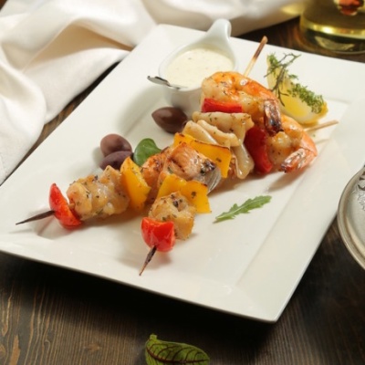 Шашлычок из морепродуктов