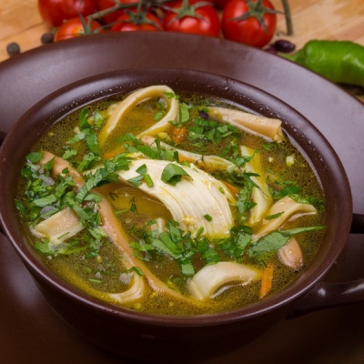 Домашняя куриная лапша