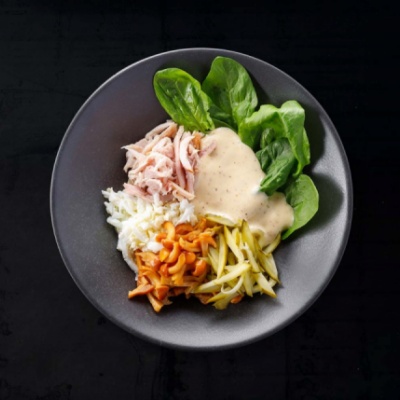 Салат с копченой курицей