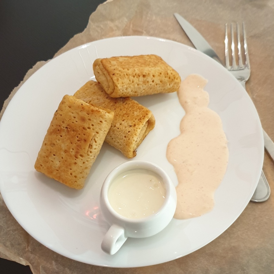 Блинчики с мясом